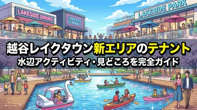 越谷レイクタウン新エリアのテナント・水辺アクティビティ・見どころを完全ガイド