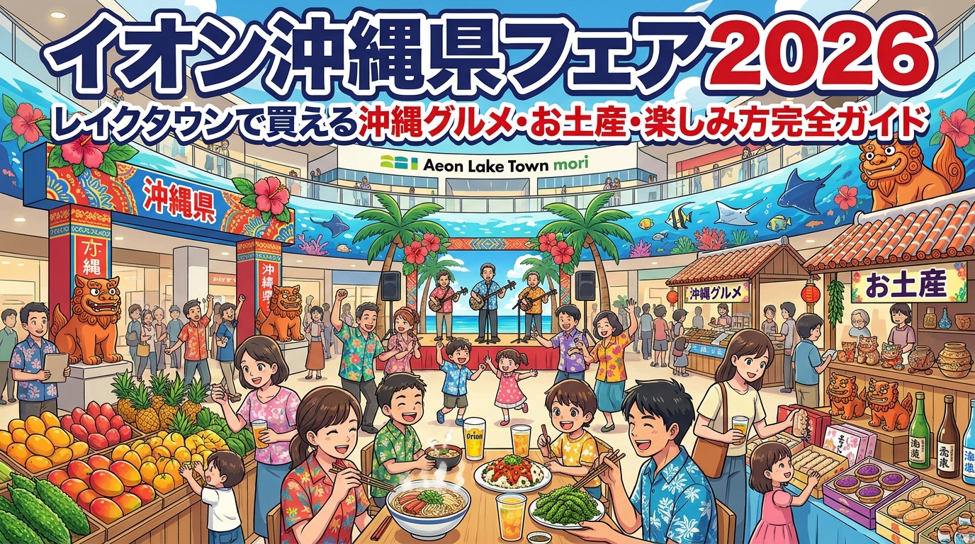 イオン沖縄県フェア2026|レイクタウンで買える沖縄グルメ・お土産・楽しみ方完全ガイド