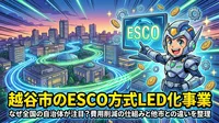 越谷市のESCO方式LED化事業、なぜ全国の自治体が注目？費用削減の仕組みと他市との違いを整理