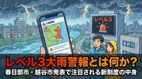 レベル3大雨警報とは何か？春日部市・越谷市発表で注目される新制度の中身