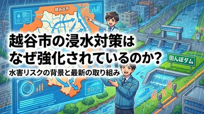 越谷市の浸水対策はなぜ強化されているのか？水害リスクの背景と最新の取り組み