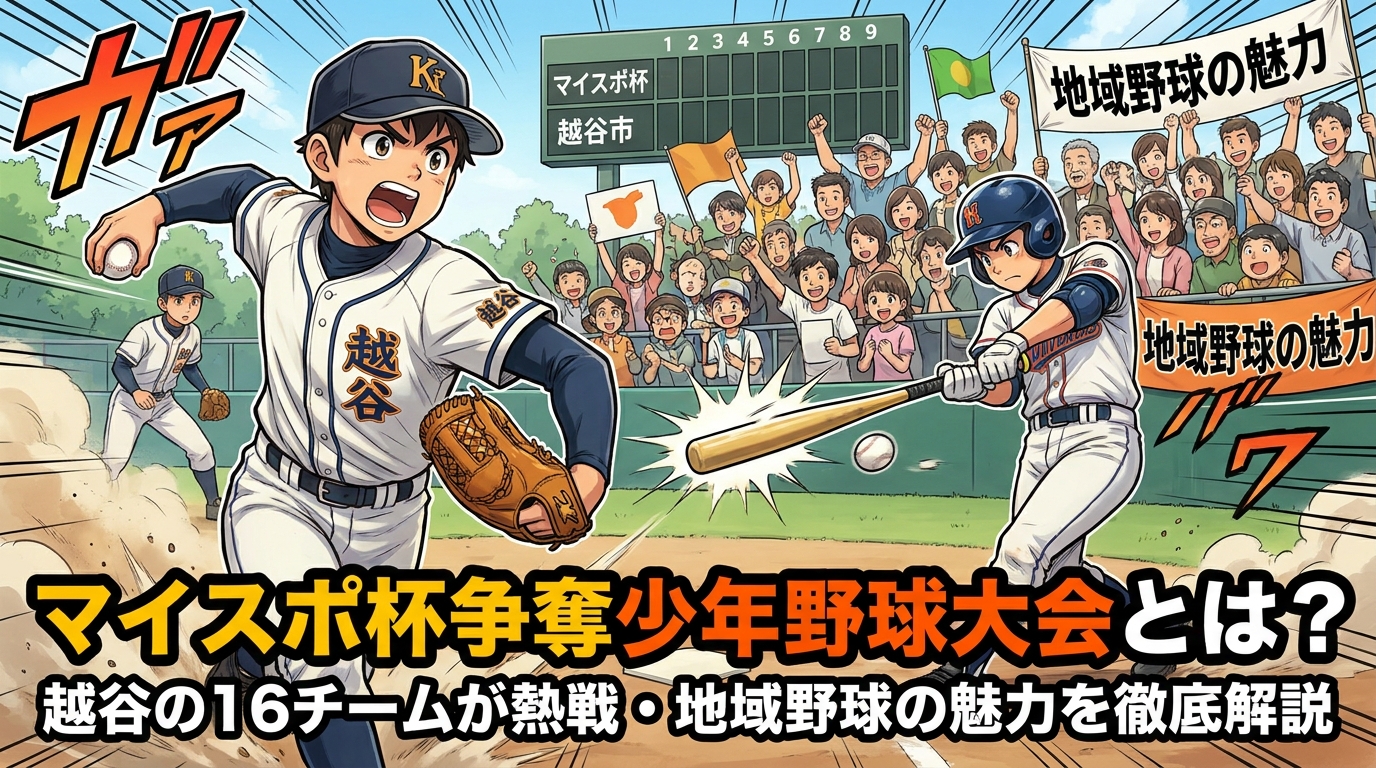 マイスポ杯争奪少年野球大会とは?越谷の16チームが熱戦・地域野球の魅力を徹底解説