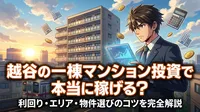 越谷の一棟マンション投資で本当に稼げる？利回り・エリア・物件選びのコツを完全解説