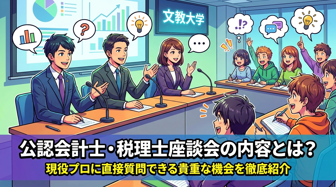 公認会計士・税理士座談会の内容とは？現役プロに直接質問できる貴重な機会を徹底紹介
