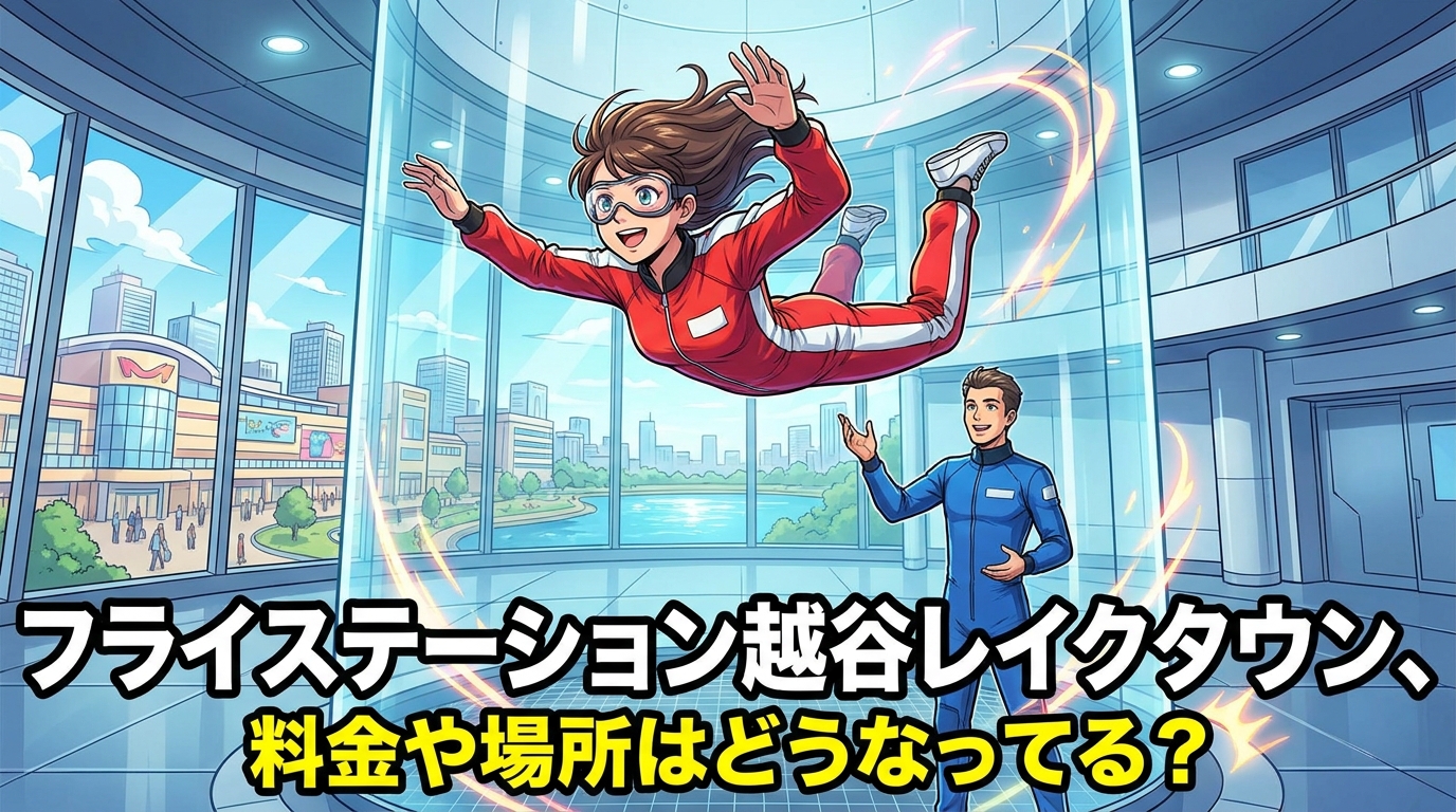 フライステーション越谷レイクタウン、料金や場所はどうなってる?