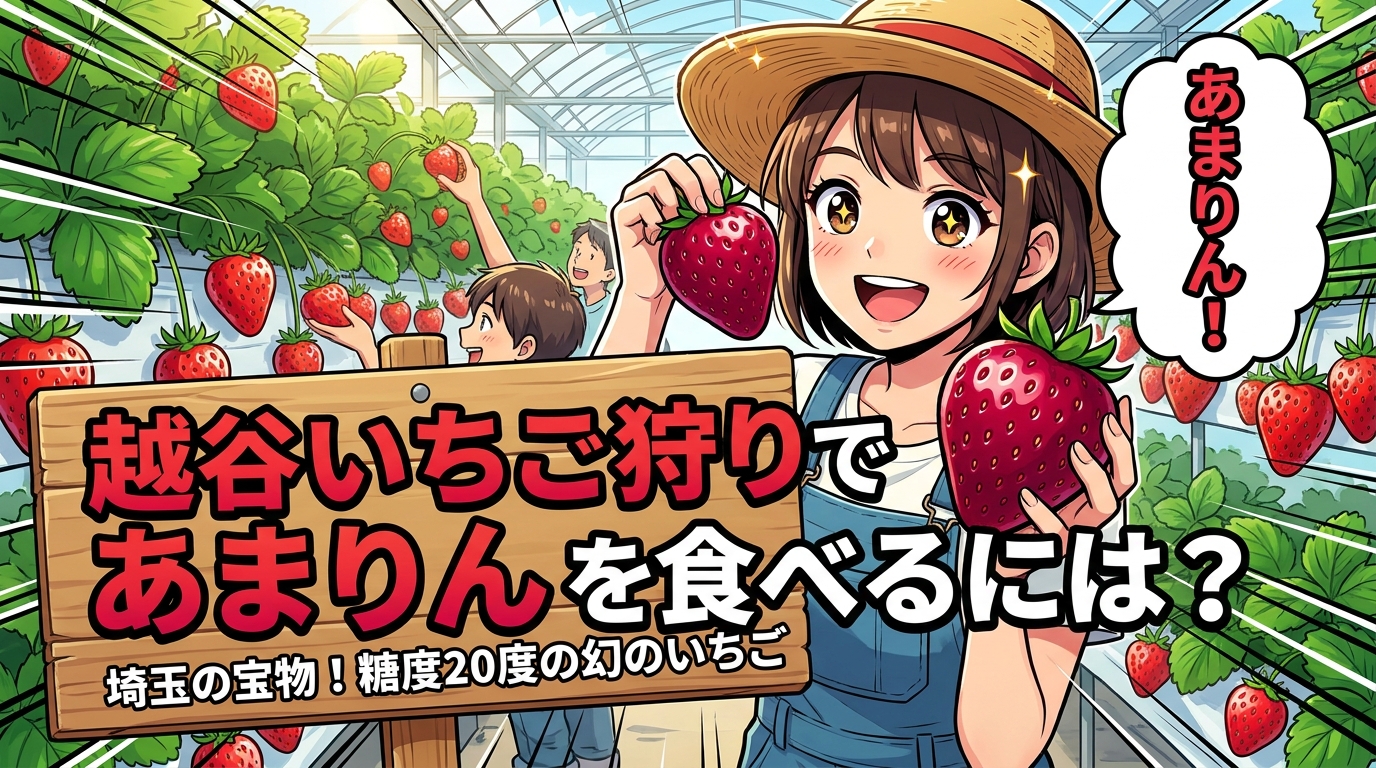 越谷いちご狩りであまりんを食べるには？
