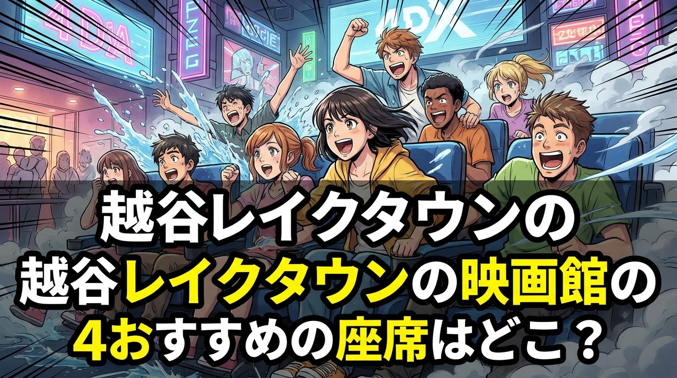 越谷レイクタウンの映画館の4DXのおすすめの座席はどこ?