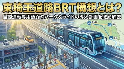 東埼玉道路BRT構想とは？自動運転専用道路やパーク＆ライドの導入計画を徹底解説