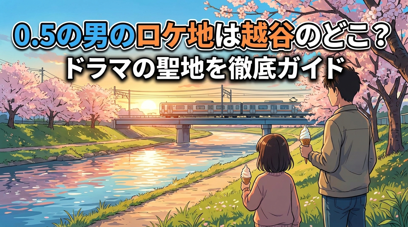 0.5の男のロケ地は越谷のどこ?