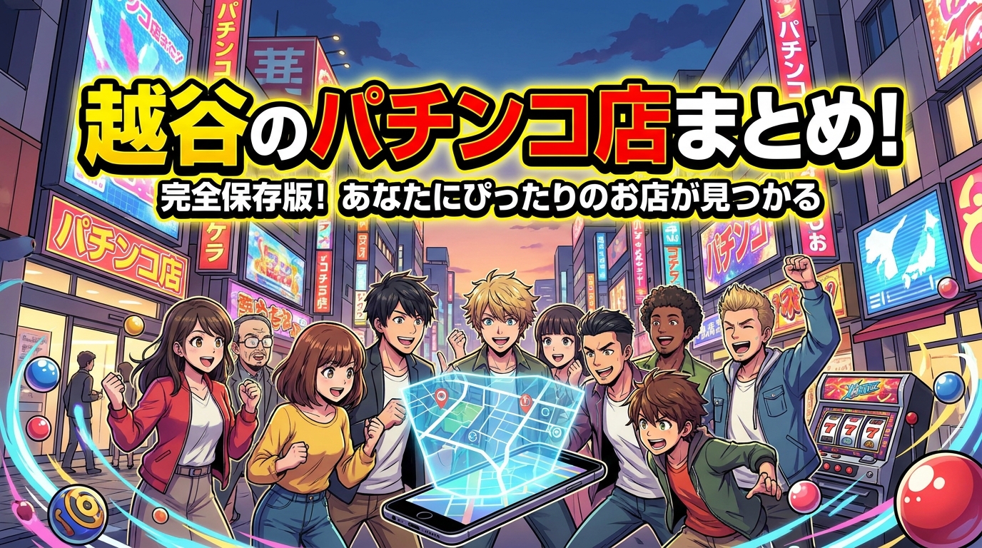 越谷のパチンコ店まとめ！