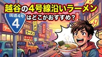 越谷の4号線沿いラーメンはどこがおすすめ？