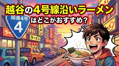 越谷の4号線沿いラーメンはどこがおすすめ？