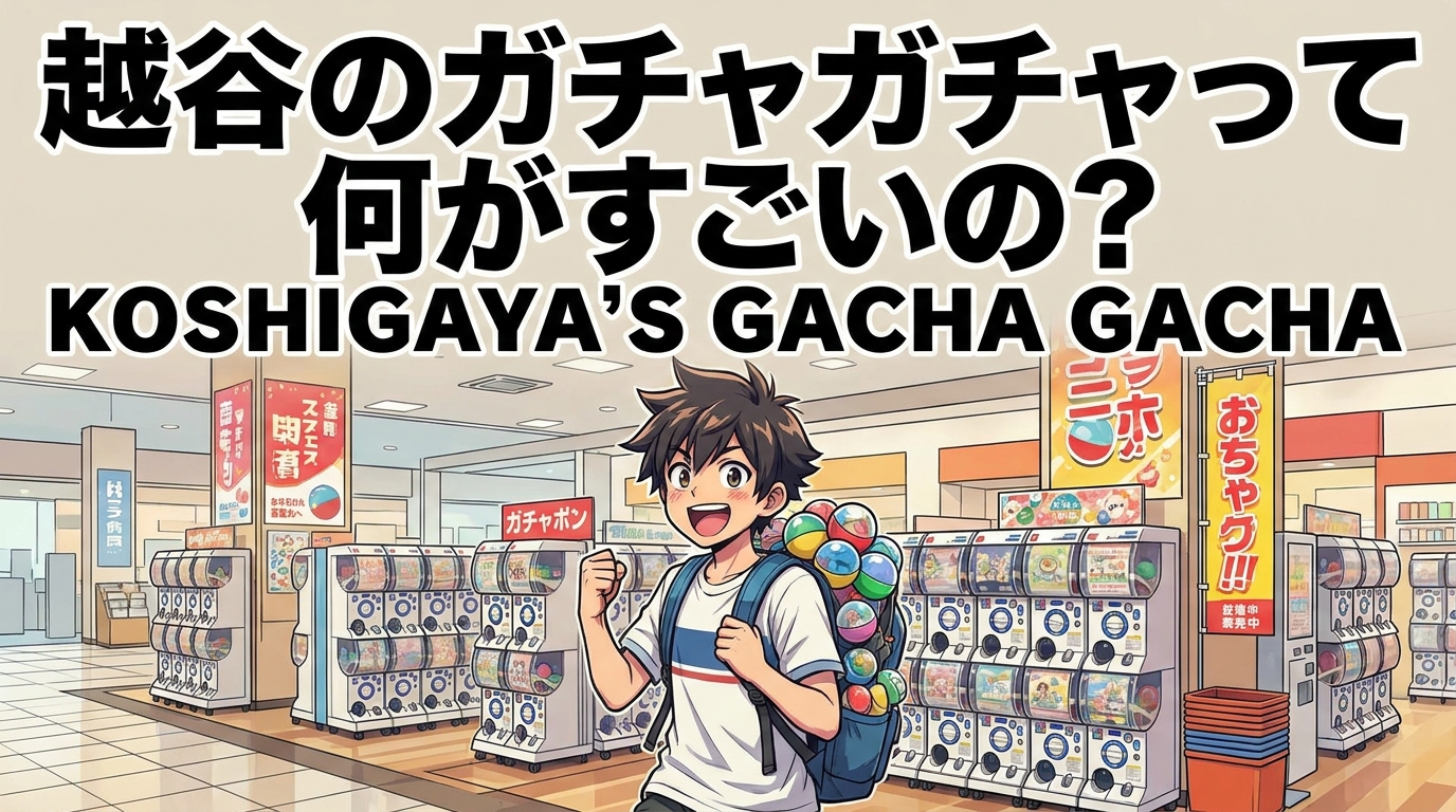 越谷のガチャガチャって何がすごいの？