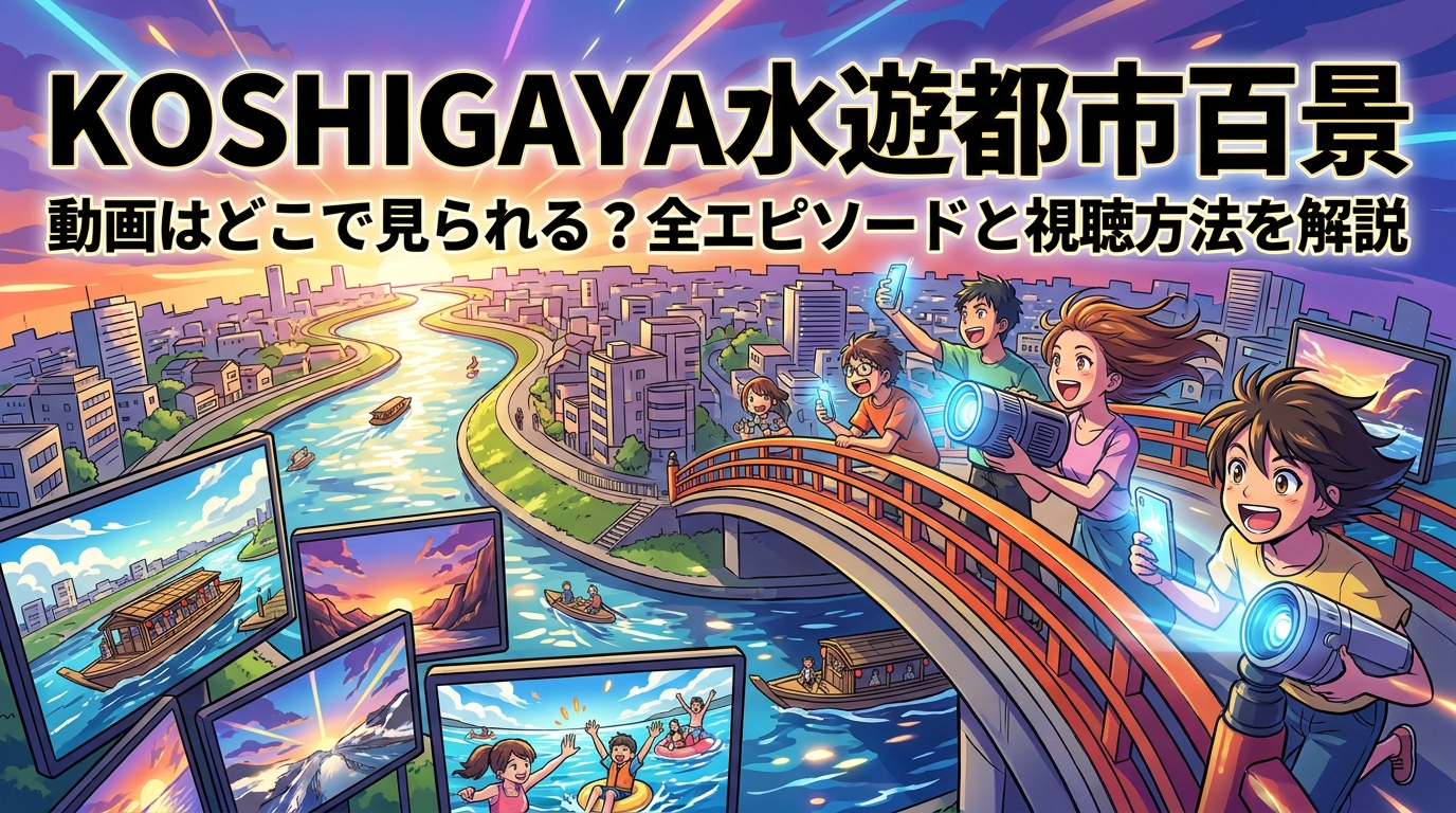 KOSHIGAYA水遊都市百景の動画はどこで見られる？全エピソードと視聴方法を解説