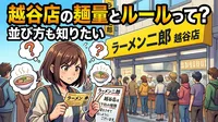 ラーメン二郎 越谷店の麺量とルールって？並び方も知りたい