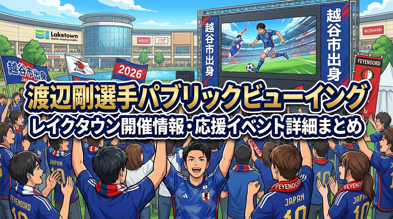 渡辺剛選手パブリックビューイング|レイクタウン開催情報・応援イベント詳細まとめ