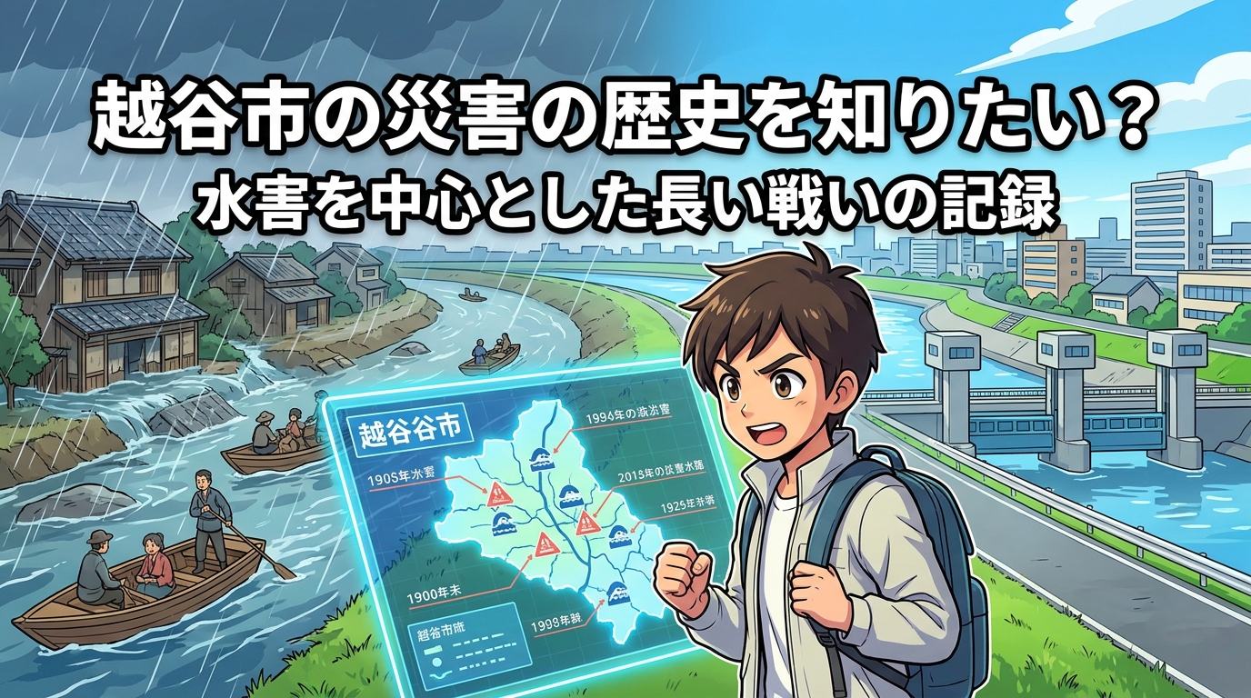 越谷市の災害の歴史を知りたい?