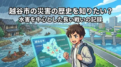 越谷市の災害の歴史を知りたい？