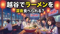 越谷でラーメンを深夜食べられる？
