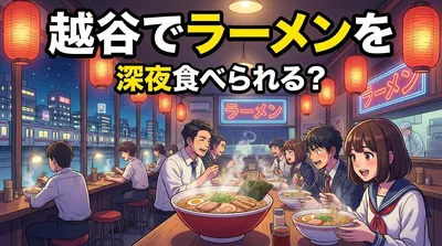 越谷でラーメンを深夜食べられる？