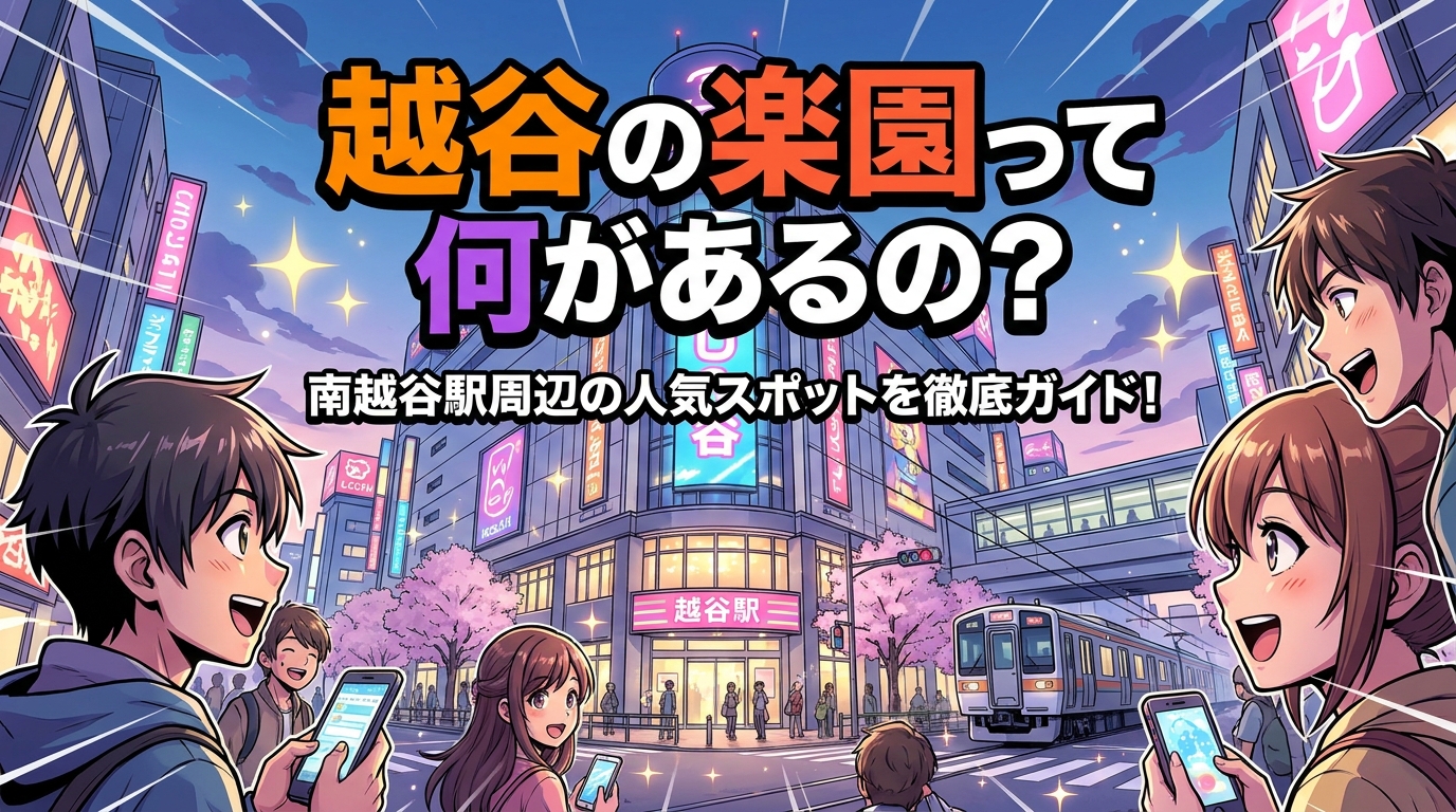 越谷の楽園って何があるの？