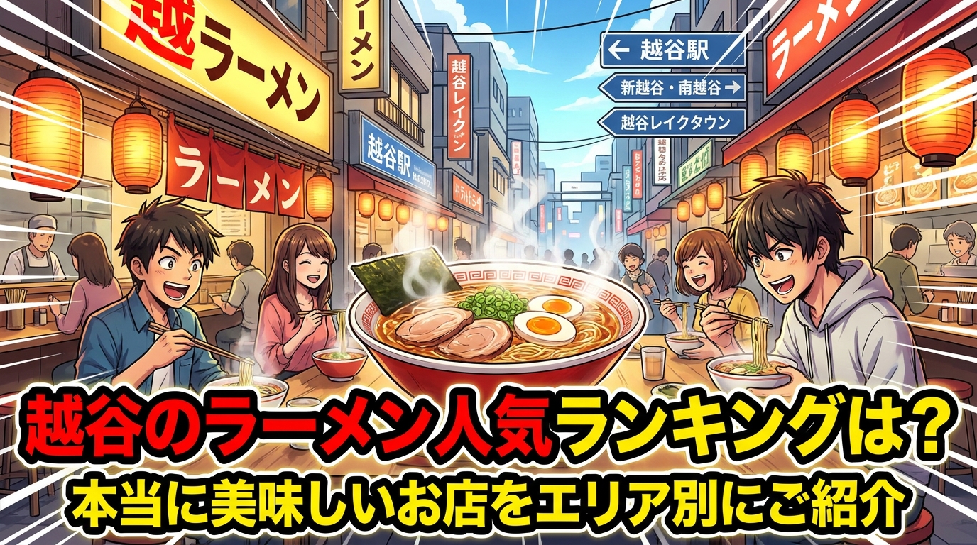 越谷のラーメン人気ランキングは?