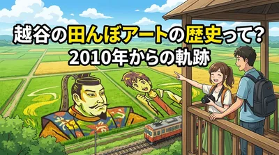 越谷の田んぼアートの歴史って？