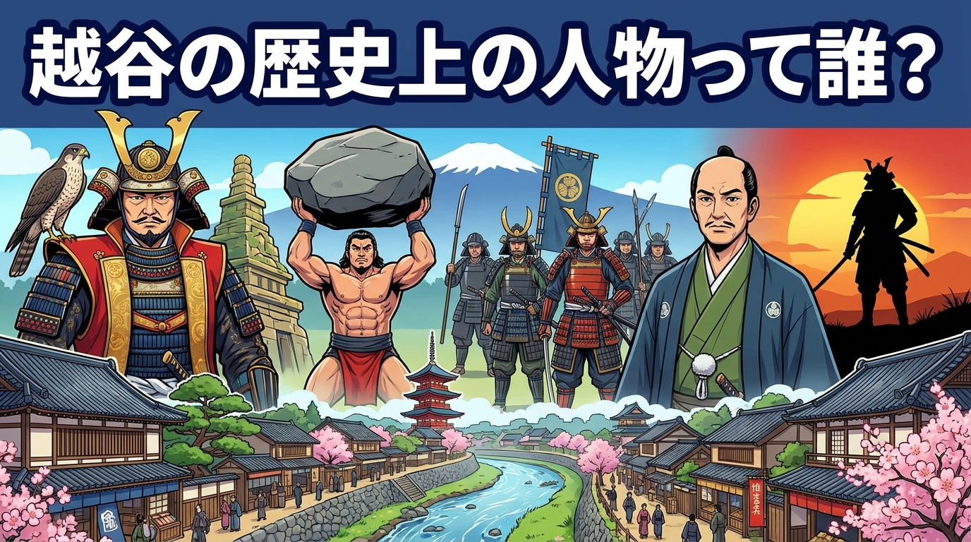 越谷の歴史上の人物って誰？