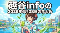 越谷infoの2026年6月28日のまとめ
