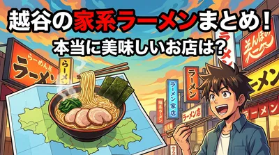 越谷の家系ラーメンまとめ！本当に美味しいお店は？