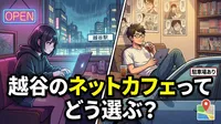 越谷のネットカフェってどう選ぶ？