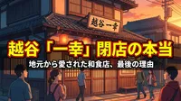 越谷「一幸」閉店の本当の理由は？埼玉県から消える背景を地元民が考察