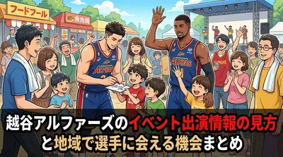 越谷アルファーズのイベント出演情報の見方と地域で選手に会える機会まとめ