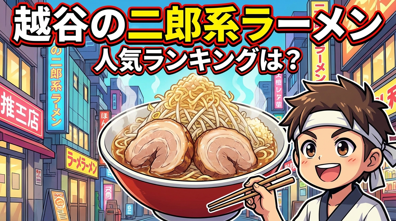 越谷の二郎系ラーメン人気ランキングは？