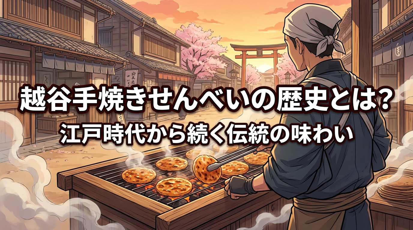 越谷手焼きせんべいの歴史とは?