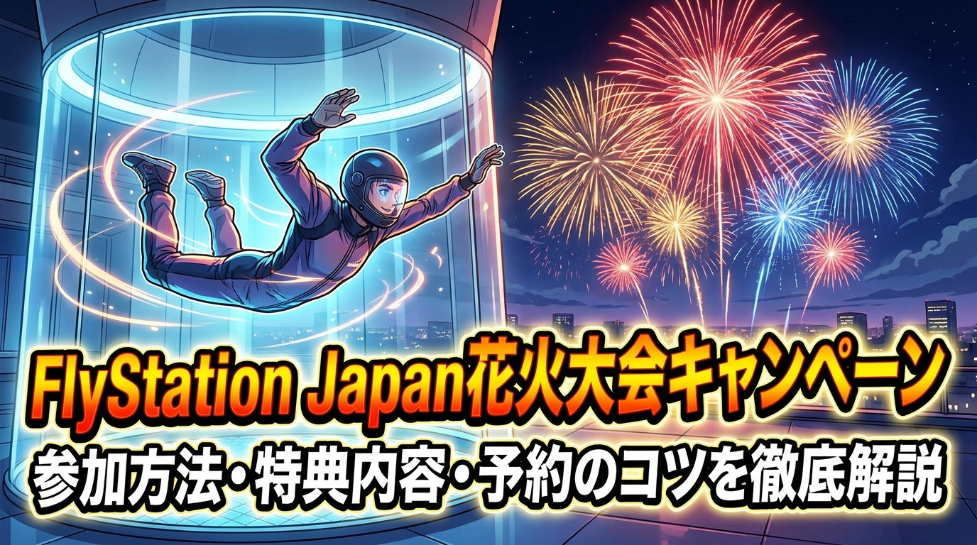 FlyStation Japan花火大会キャンペーンの参加方法・特典内容・予約のコツを徹底解説