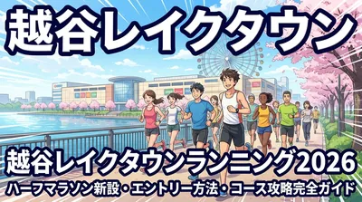 越谷レイクタウンランニング2026|ハーフマラソン新設・エントリー方法・コース攻略完全ガイド
