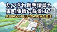 たつざわ貴明議員と東町陳情の背景は？農地保全と地元代表の関係を整理