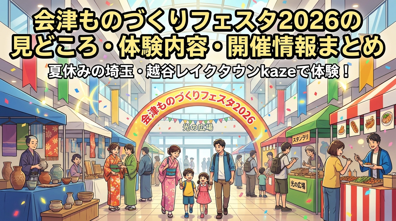 会津ものづくりフェスタ2026の見どころ・体験内容・開催情報まとめ