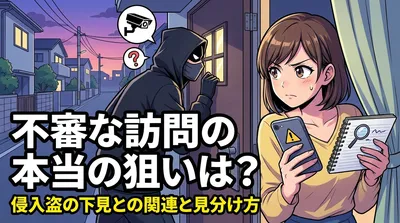 不審な訪問の本当の狙いは？侵入盗の下見との関連と見分け方
