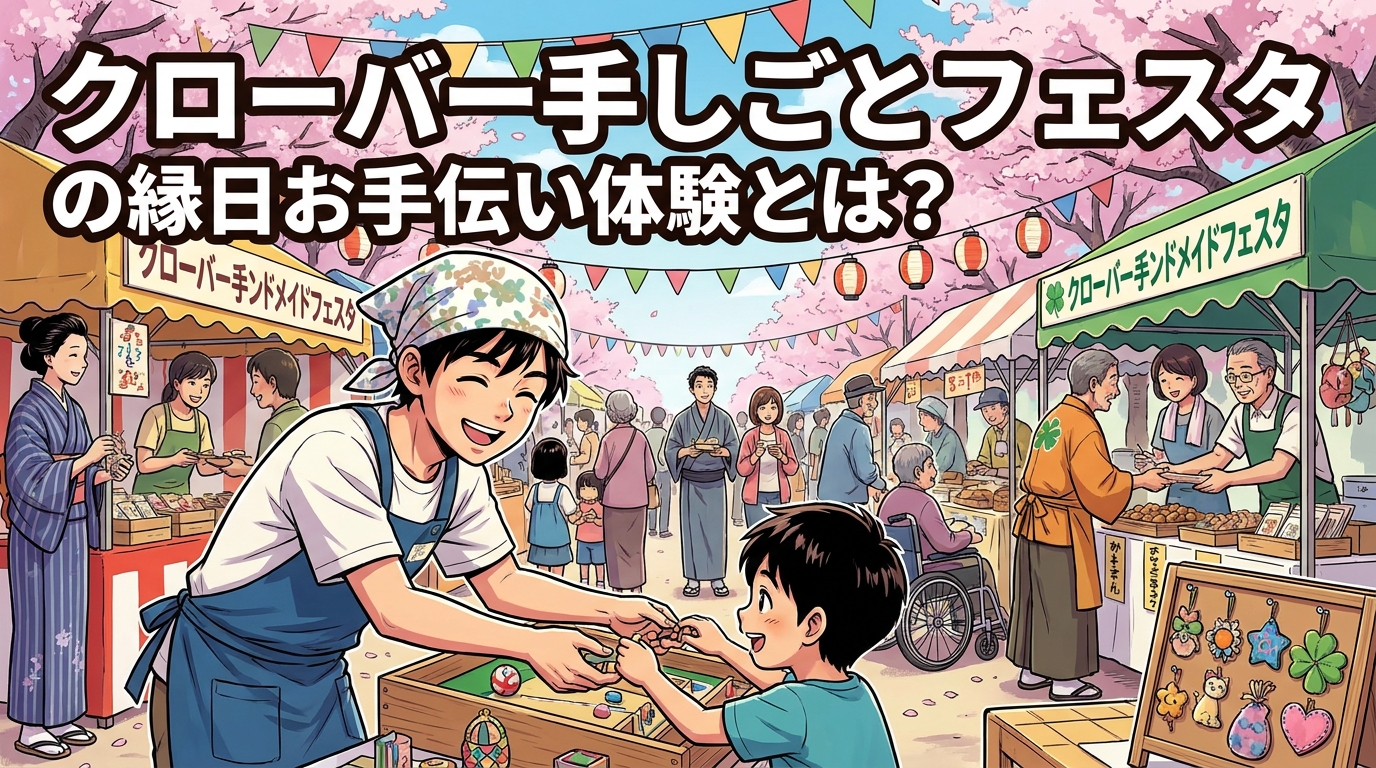 クローバー手しごとフェスタの縁日お手伝い体験とは?地域イベントに参加する魅力を徹底解説