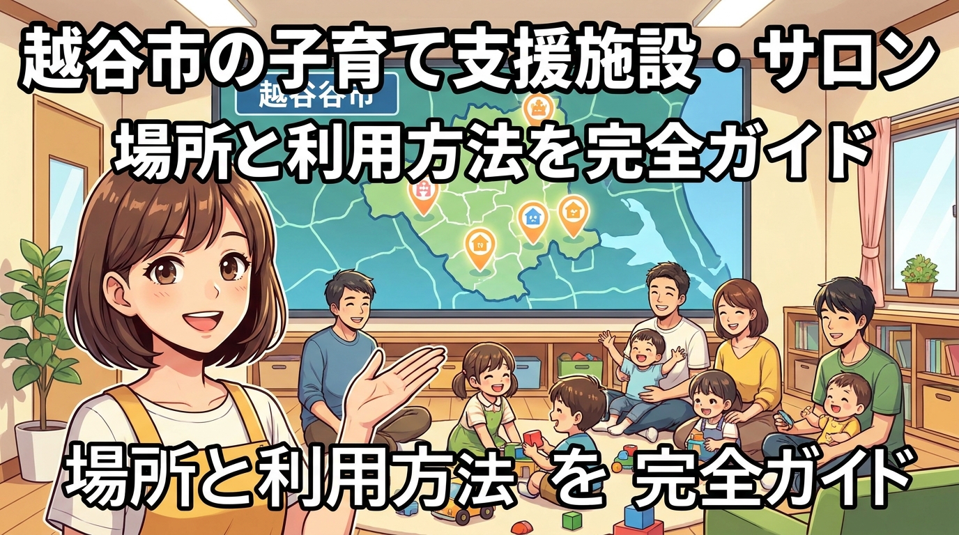 越谷市の子育て支援施設・サロンの場所と利用方法を完全ガイド