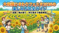 大相模ひまわりフェスタ2026の楽しみ方完全ガイド|迷路・摘み取り・持ち物まで徹底解説