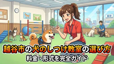 越谷市の犬のしつけ教室の選び方・料金・形式を完全ガイド