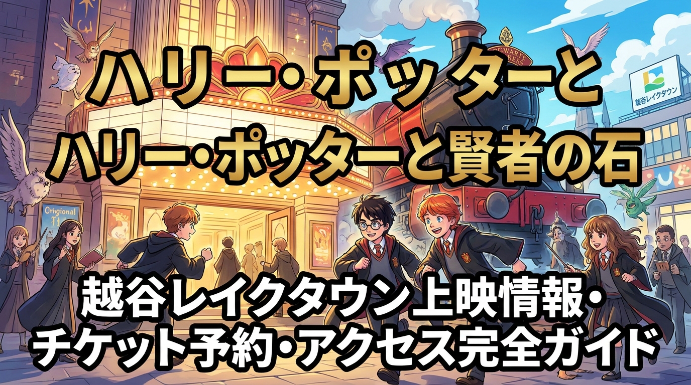 ハリー・ポッターと賢者の石 越谷レイクタウン上映情報・チケット予約・アクセス完全ガイド