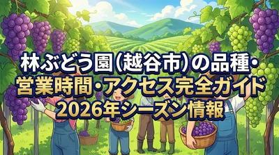 林ぶどう園（越谷市）の品種・営業時間・アクセス完全ガイド|2026年シーズン情報