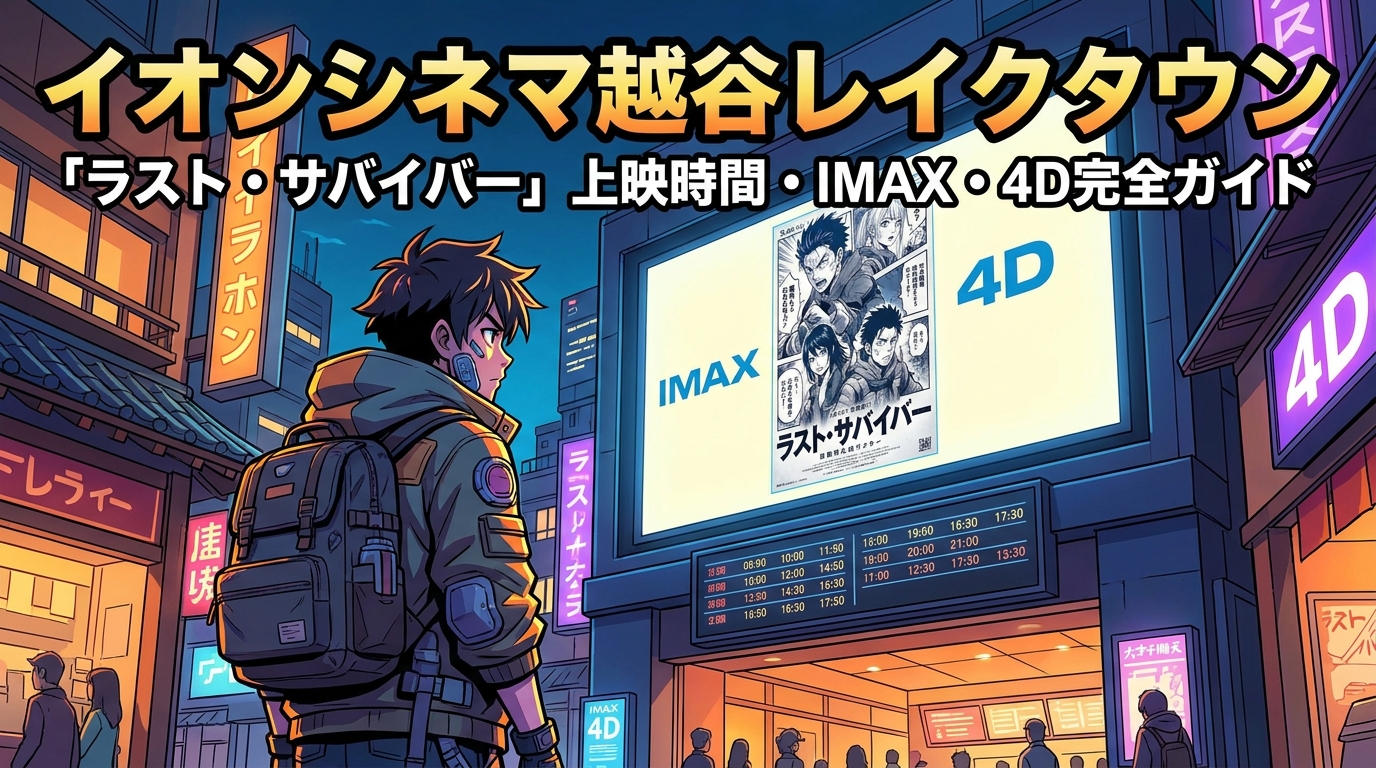 イオンシネマ越谷レイクタウン「ラスト・サバイバー」上映時間・IMAX・4D完全ガイド