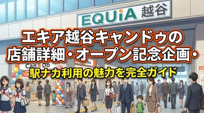 エキア越谷キャンドゥの店舗詳細・オープン記念企画・駅ナカ利用の魅力を完全ガイド