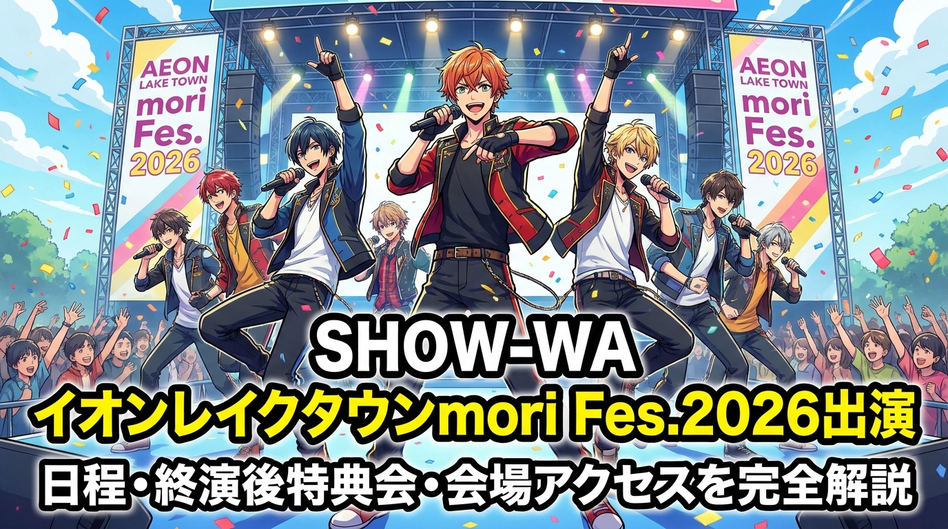 SHOW-WA イオンレイクタウンmori Fes.2026出演|日程・終演後特典会・会場アクセスを完全解説