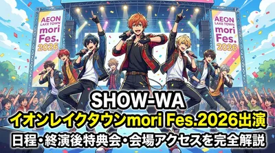 SHOW-WA イオンレイクタウンmori Fes.2026出演|日程・終演後特典会・会場アクセスを完全解説